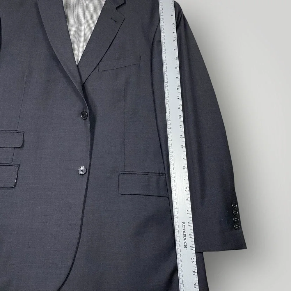 Coogi Luxe‎ Wool Shell Blazer Suit Jacket Size 46R Dark Color *See Photos*